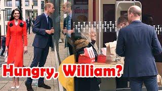 Prince William SPOTTED Peeking Through The Window Of KFC As He Join Catherine In London
