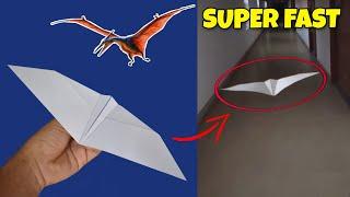 How to Make a Super Flying Dinosaur Paper Plane!! | Best Flying Paper Glider | Paper Art