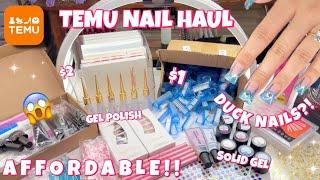 HUGE TEMU NAIL SUPPLY HAUL | WHAT I ORDERED VS WHAT I GOT | HONEST REVIEW | 25+ ITEMS | DUCK NAILS