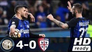 ОБЗОР МАТЧА Интер 4:0 Кальяри / ГОЛЫ МАТЧА / INTER CAGLIARI 17.04.2018