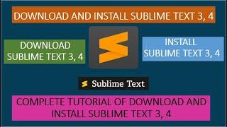 How To Install Sublime Text 4 On Windows 10/11 | How To Install Sublime Text 4 On Windows