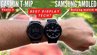 Samsung Galaxy Watch 4 vs Garmin Fenix 7: AMOLED vs Transflective MIP