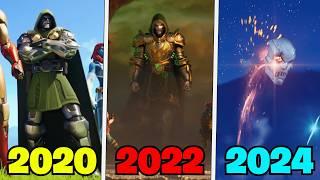 Evolution of Doctor Doom in Fortnite Trailers, Shorts & Cutscenes