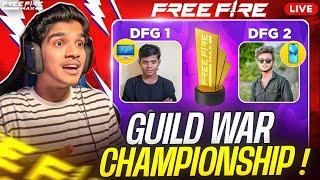  GUILD WAR CHAMPIONSHIP  | 4 v 4 INTENSE CLASH  | FREE FIRE TELUGU #dfg #freefire