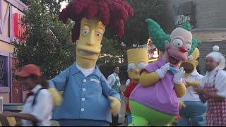 The Simpsons Springfield grand opening ceremony Universal Studios Hollywood