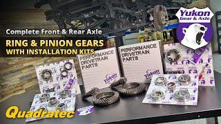 Yukon Gear & Axle Front and Rear Ring and Pinion Kits for Jeep Wrangler & Gladiator