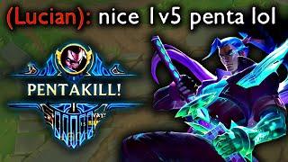 1v5 YASUO PENTAKILL