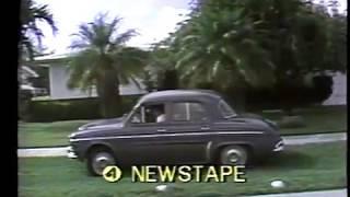 WTVJ / MIAMI - 1975 - Bob Mayer Goes 'Behind The Wheel' Of The Tiffany Electric Car