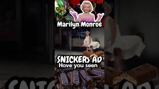 Have you seen this hilarious Marilyn Monroe featured Willem Dafoe Snickers ad #marilynmonroe