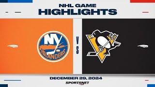 NHL Highlights | Islanders vs. Penguins - December 29, 2024