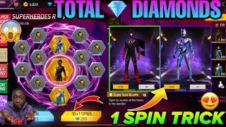 SuperHeroes Ring Event Mein Kitna Diamond Lagega | Super Heroes Ring Event Spin |Free Fire New Event