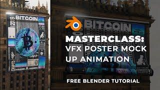 ⭐️ MASTERCLASS: INCREDIBLE CGI POSTER ROLL-UP / MOCK UP ANIMATION IN BLENDER 3D⭐️