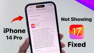 iOS 17 Update not showing on iPhone 14 Pro - FIXED