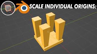 Scale Individual Origins, Blender 3D Tutorial