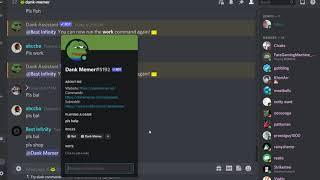 Dank memer commands don't work bug, new bug/ updated developers probably trying to patch it.