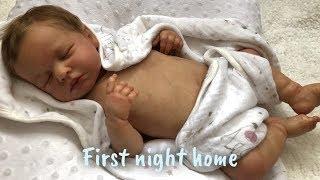 Reborn Baby Lola’s First Day Home| Reborn Feeding+ Changing + Bathing 