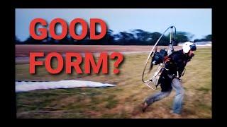 Paramotor: Slow Motion Launching Skills Breakdown