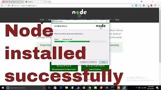 How to install NodeJs on Windows 7,8,10,10.1 in 2020