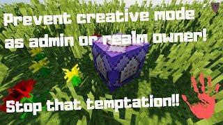 Minecraft HACK: How to Prevent Creative Mode in Realms as Owner/Administrator 1.14/1.15