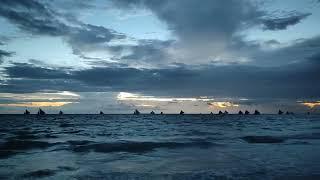 Sunset at White Beach Station 3. Boracay. Philippines   Закат. Остров  Боракай. #Boracay