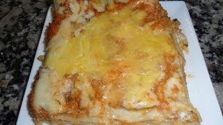 Lasagne viande haché et béchamel ...لزانيا بالكفتة و البيشاميل