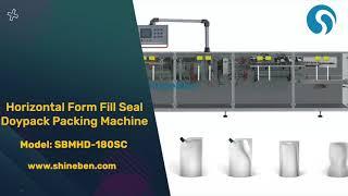 Horizontal Form Fill Seal Spout doypack Packing Machine For Liquid Spout standup pouch