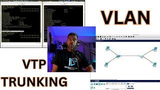 CCNA Lab  -  VLAN configuration and VTP trunking #ccna #vlan #vtp