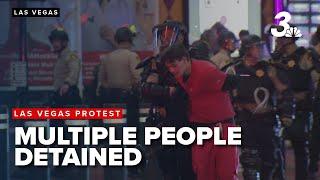 Tear gas, rubber bullets used as police declare Las Vegas immigration protest unlawful