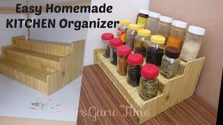 DIY Spice Organizer For Kitchen | Easy Homemade Spice Rack | Budget Free Ideas |Cardboard Spice Rack