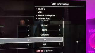 How changing fps with vrr enabled affects gamma on LG C1 OLED tv