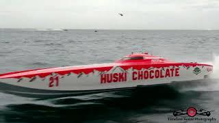 Travis Pastrana Driving The Huski Chocolate Class 1 Race Boat Must See Drone Footage Race Highlights