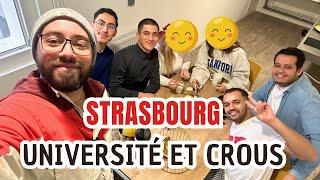 visite de Strasbourg université et Crous, a la rencontre des étudiants.