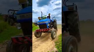 Jcb 3dx  Backhoe Loader Machine Loading Massey Ferguson 7250 And Mahindra 295 Di Tractor #shorts