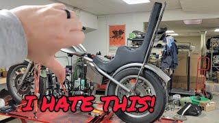 Fixing the one thing I HATE about the THROTTLE ADDICTION SPORTSTER HARDTAIL KIT @ThrottleAddictionCo