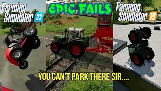 Epic fails  Funny moments  Glitches  Farming Simulator 22 / 19 - FS19 FS22