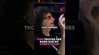 P!NK proves her BAND has no COMPETITION#pink #howardstern #howardsternshow  #band #harmonies