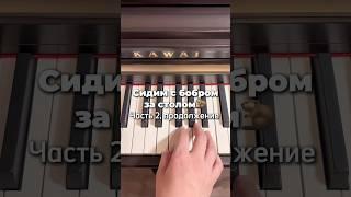 Сидим с бобром за столом на пианино по цифрам 2 часть