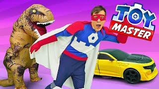 Видео шоу - Той Мастер и Динозавр Юрского периода! - Видео игры с Трансформерами.