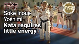 Soke Inoue Yoshimi - Kata requires little energy - Seminar Italy 2013
