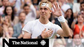 Shapovalov out at Wimbledon after 1st Grand Slam semifinal match