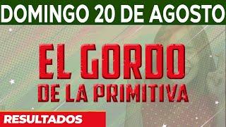 Resultado del sorteo El Gordo de la Primitiva del Domingo 20 de Agosto del 2023.