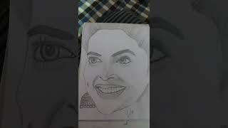 Pencil sketch of Deepika Padukone|2024