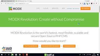 Установка MODX Revolution на локальный веб-сервер - openserver