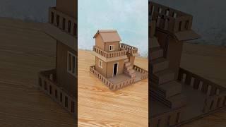 Amazing House With Cardboard |How To Make Cardboard House| DIY Miniature Cardboard House