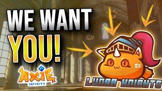 How to play Axie Infinity FOR FREE: Lunar Knights Scholarship