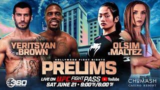 Walsh vs Espada LIVE Prelims | Hollywood Fight Nights | Stream the Main Card on UFC FIGHT PASS!