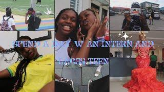 SPEND A DAY W AN INTERN  AND LAGOS TEEN || NIGERIAN YOUTUBER