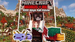 I survived 1000 days of Hardcore (but Cottagecore) Minecraft [Full Movie] 