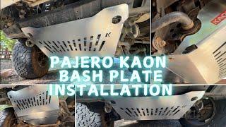 Pajero Bash Plate Installation -Kaon