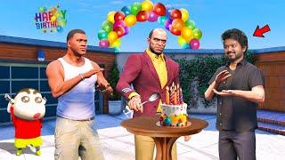 Shinchan & Franklin Celebrating Chithappu Birthday With Thalapathi Vijay in Gta 5